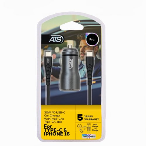 Auto punjač sa kablom 20W OD USB C to lighting