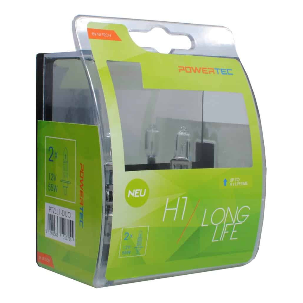 Auto sijalica Powertec Long Life H1 /cena za par sijalica/