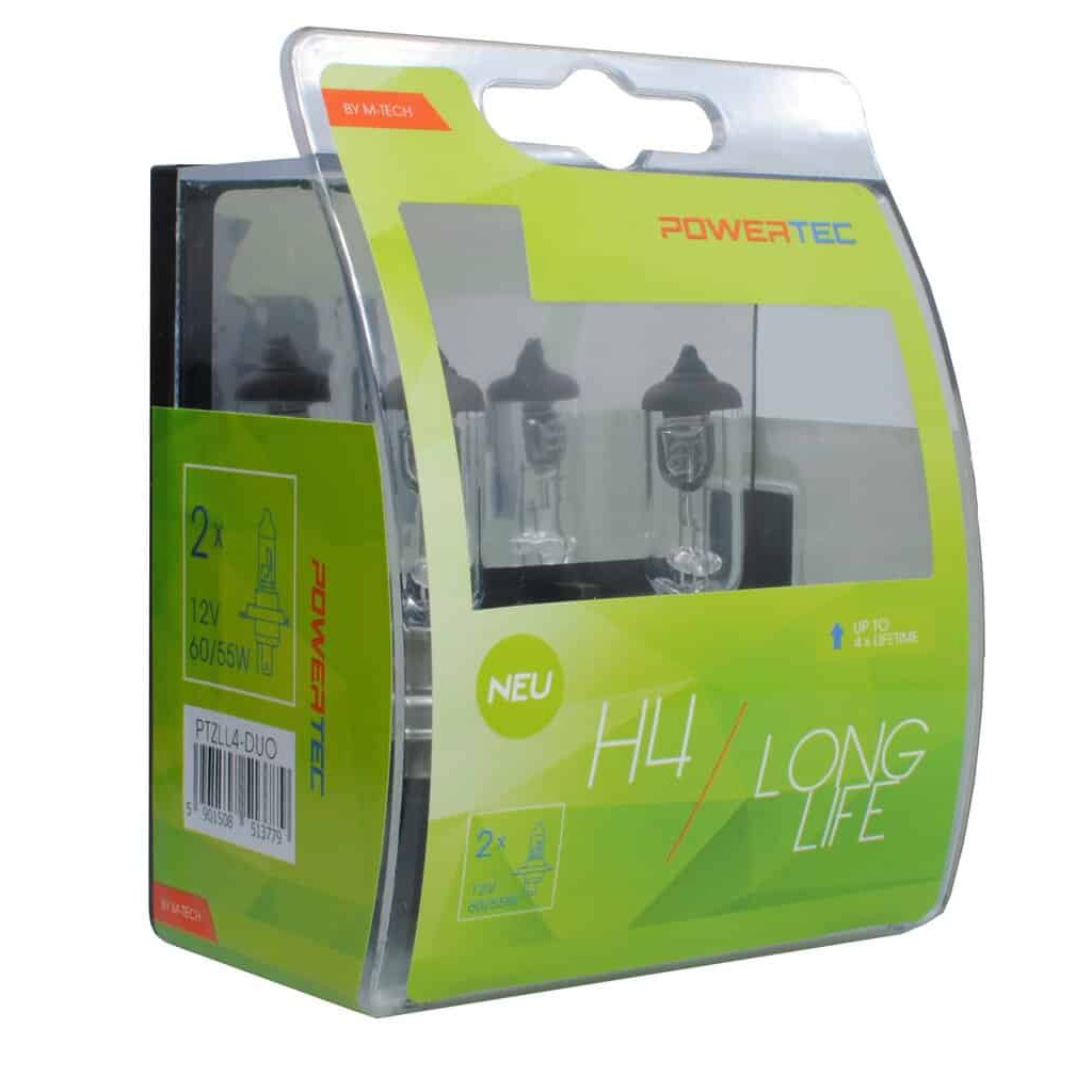 Auto sijalica Powertec Long Life H4 /cena za par sijalica/