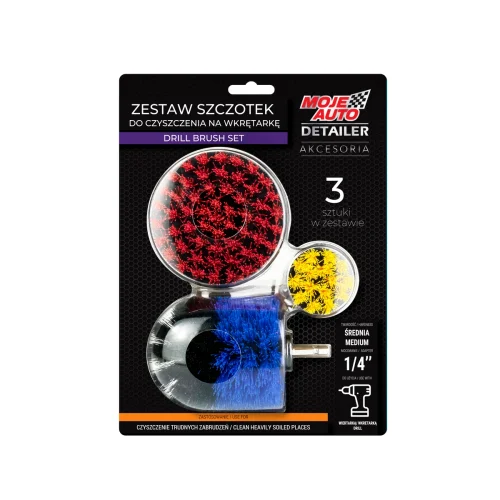 Set od tri četke za bušilicu