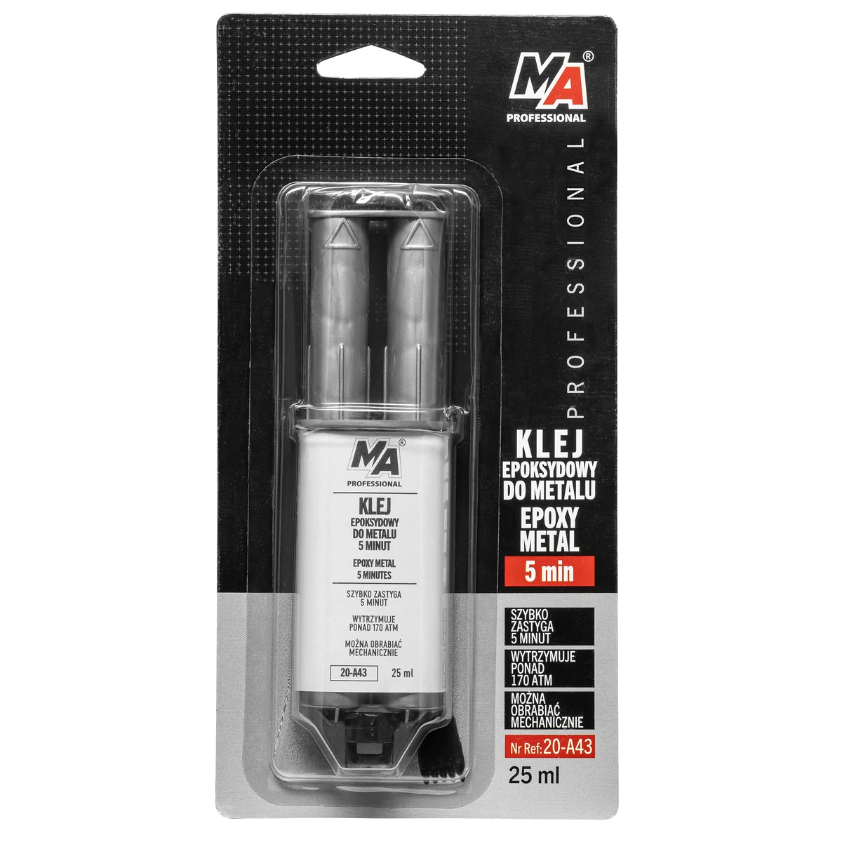 Dvokomponentni lepak tečni metal 5 minuta 25g MA Professional